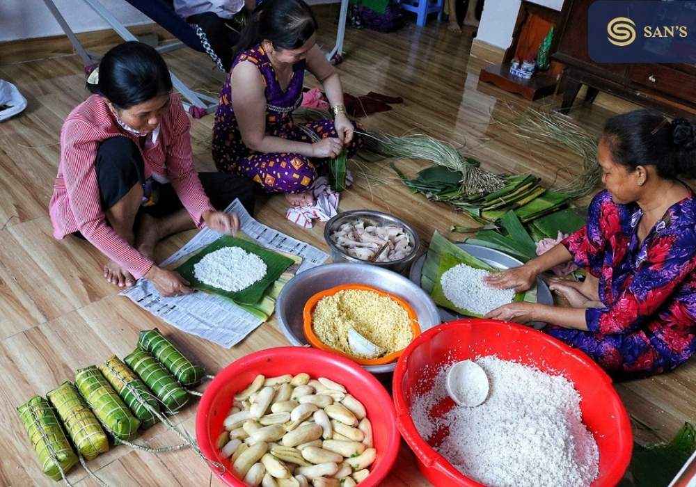 how to make Banh Tet