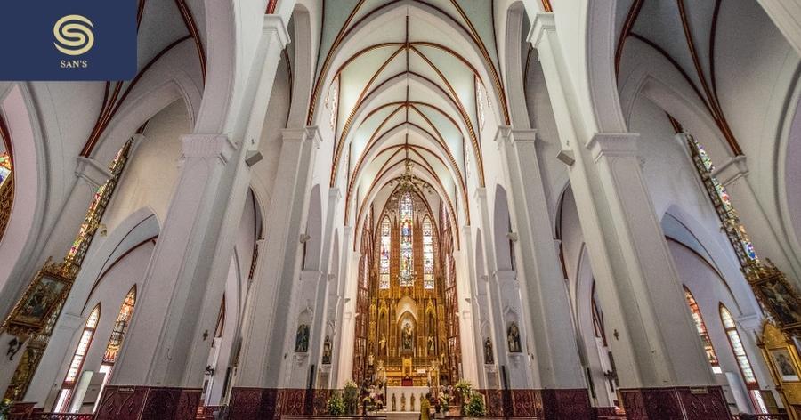 Inside the cathedral