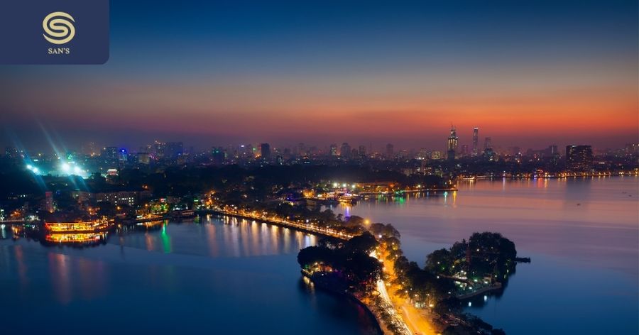 West Lake is the largest natural lake in Hanoi