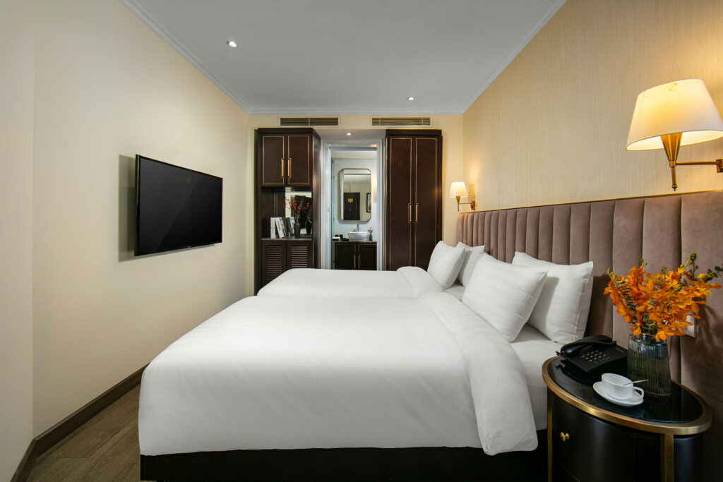 Rooms at hotel near Old Quarter Hanoi