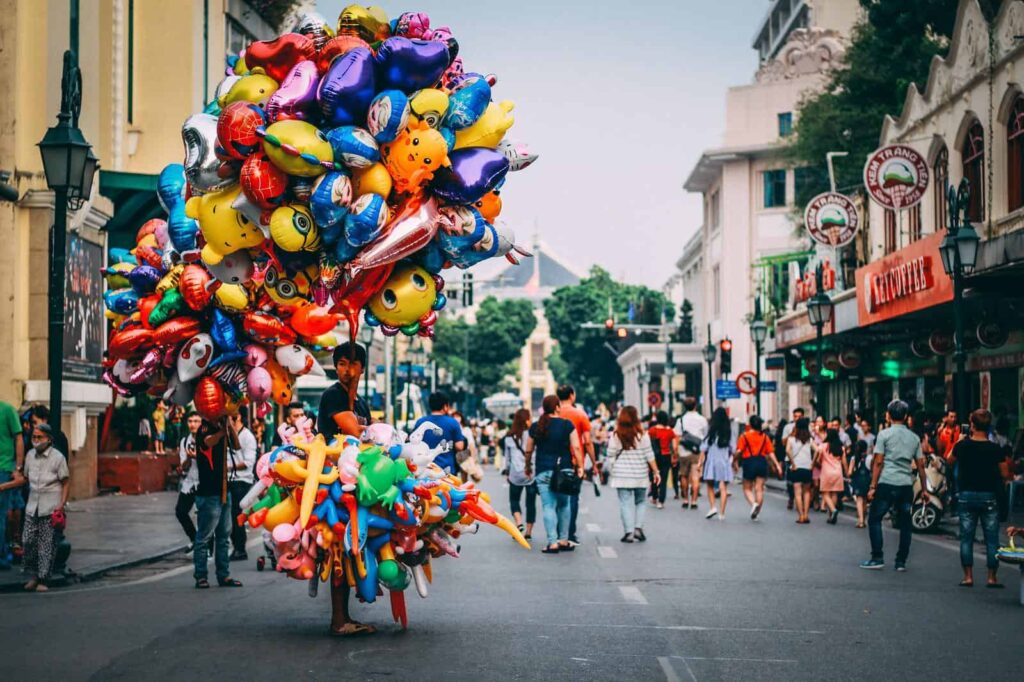 Hanoi's French Quarter walking street