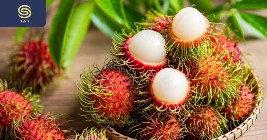 Rambutan is commonly grown in Vietnam, the combination of sweet and slightly sour is quite interesting. (Source: Collected)