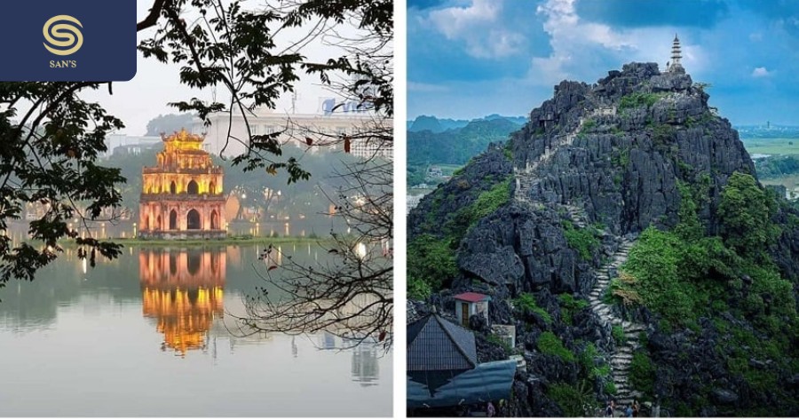 Discover the allure of both Hanoi and Ninh Binh as you take this journey (Source: Collected)