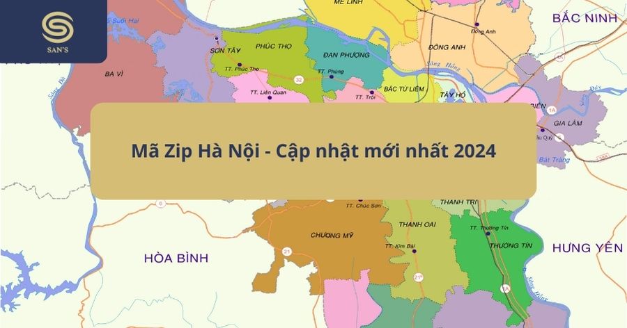 mã zip Hà Nội