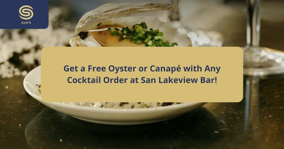 Get a free Oyster or Canapé