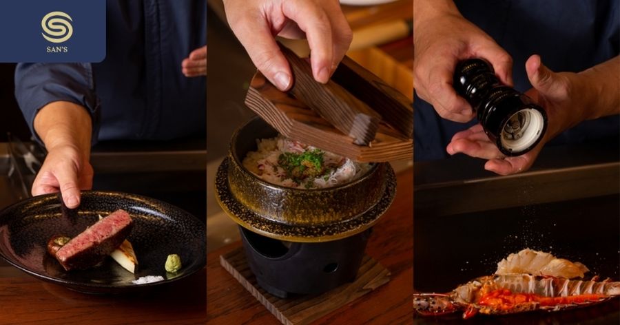 Special dishes at Hibana by Koki restaurant