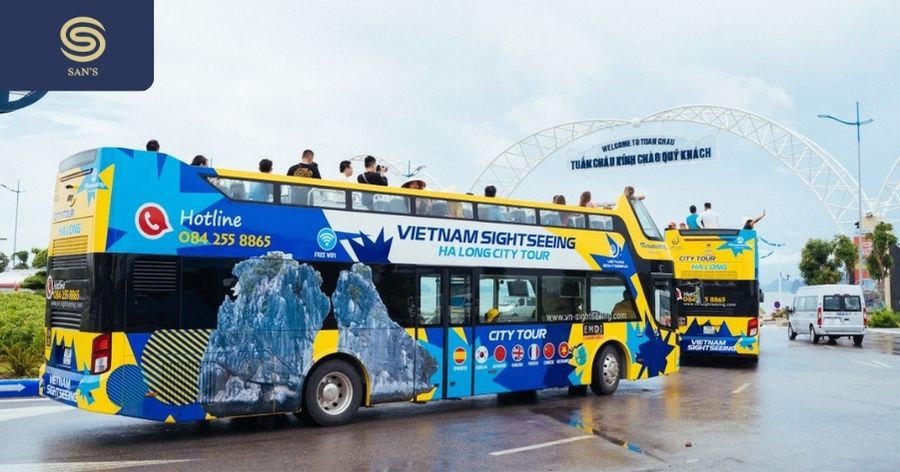 Shuttle buses from Hanoi to Halong Bay