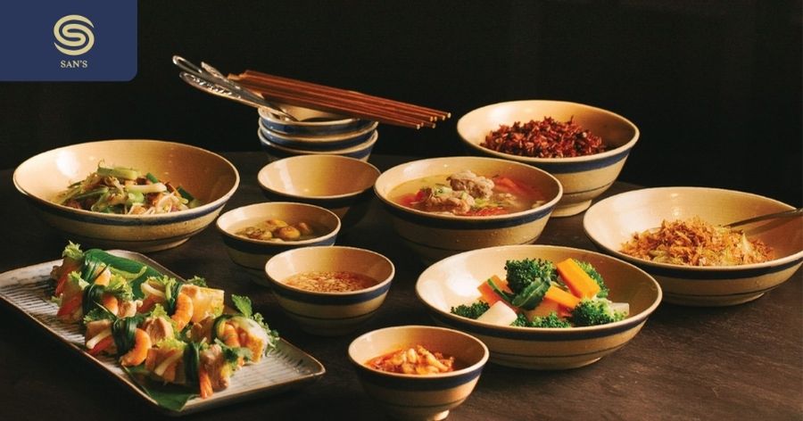 Special dishes at Tam Vi restaurant