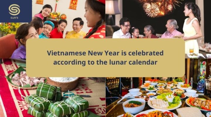 vietnamese new year is celebrated according to the lunar calendar